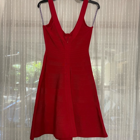 Herve Leger red Dress - Picture 3 of 13